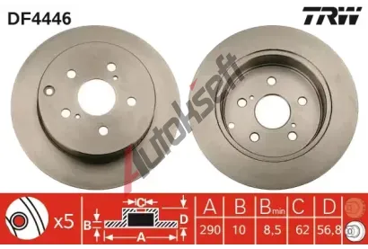 TRW Brzdov kotou - 290 mm TRW DF4446, DF4446