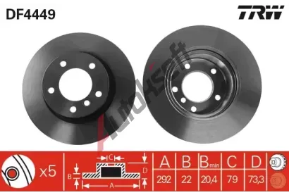 TRW Brzdov kotou - 292 mm TRW DF4449, DF4449