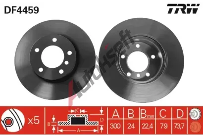 TRW Brzdov kotou - 300 mm TRW DF4459, DF4459