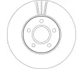 TRW Brzdov kotou - 278 mm TRW DF4465, DF4465