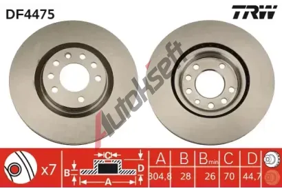 TRW Brzdov kotou - 305 mm TRW DF4475, DF4475