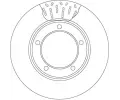 TRW Brzdov kotou - 313 mm TRW DF4506, DF4506