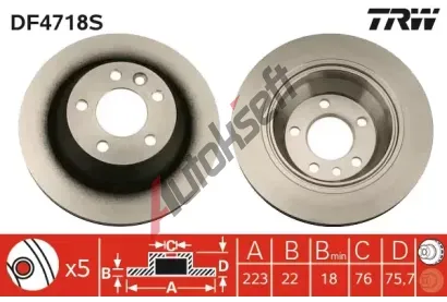 TRW Brzdov kotou - 314 mm TRW DF4718S, DF4718S