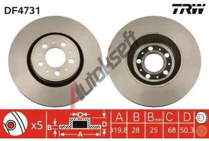 TRW Brzdov kotou - 320 mm TRW DF4731, DF4731