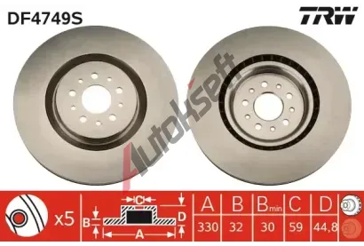 TRW Brzdov kotou - 330 mm TRW DF4749S, DF4749S