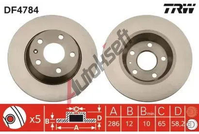 TRW Brzdov kotou - 286 mm TRW DF4784, DF4784