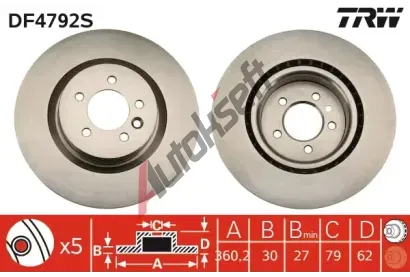 TRW Brzdov kotou - 360 mm TRW DF4792S, DF4792S