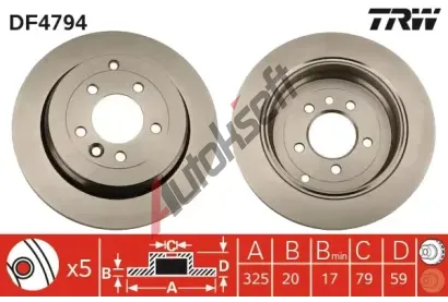 TRW Brzdov kotou - 325 mm TRW DF4794, DF4794