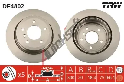 TRW Brzdov kotou - 300 mm TRW DF4802, DF4802