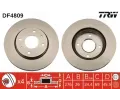 Brzdový kotouč TRW ‐ TRW DF4809  Brzdový kotouč TRW ‐ TRW DF4809