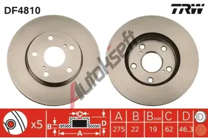 TRW Brzdov kotou - 275 mm TRW DF4810, DF4810