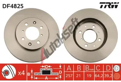 TRW Brzdov kotou - 258 mm TRW DF4825, DF4825