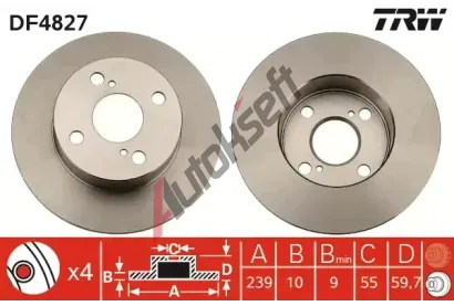 TRW Brzdov kotou - 240 mm TRW DF4827, DF4827
