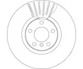 TRW Brzdov kotou - 348 mm TRW DF4853S, DF4853S