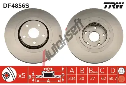 TRW Brzdov kotou - 334 mm TRW DF4856S, DF4856S