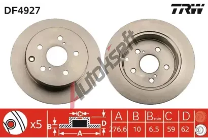 TRW Brzdov kotou - 280 mm TRW DF4927, DF4927