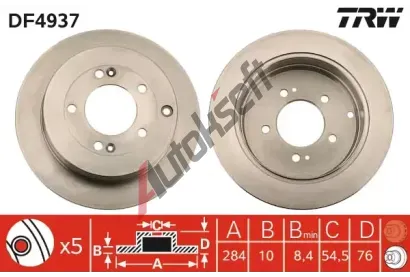 TRW Brzdov kotou - 284 mm TRW DF4937, DF4937