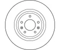 TRW Brzdov kotou - 322 mm TRW DF4970S, DF4970S