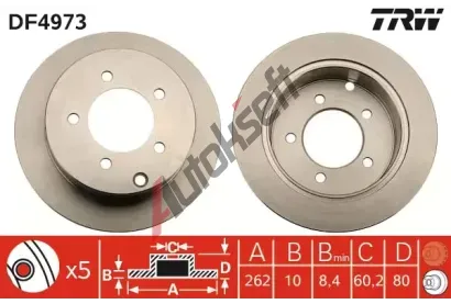 TRW Brzdov kotou - 262 mm TRW DF4973, DF4973