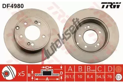 TRW Brzdov kotou - 284 mm TRW DF4980, DF4980