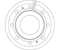 TRW Brzdový kotouč - 321 mm TRW DF5093S, DF5093S