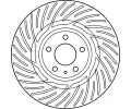 TRW Brzdov kotou - 345 mm TRW DF6014S, DF6014S