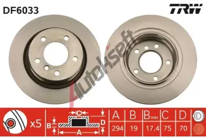 TRW Brzdov kotou - 294 mm TRW DF6033, DF6033