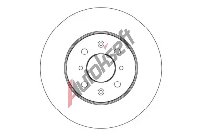 TRW Brzdový kotouč - 262 mm TRW DF6036, DF6036 TRW Brzdový kotouč - 262 mm TRW DF6036, DF6036