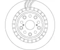TRW Brzdový kotouč - 335 mm TRW DF6039S, DF6039S