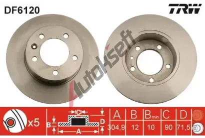 TRW Brzdov kotou - 305 mm TRW DF6120, DF6120