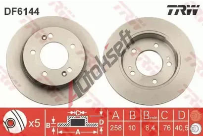 TRW Brzdov kotou - 258 mm TRW DF6144, DF6144