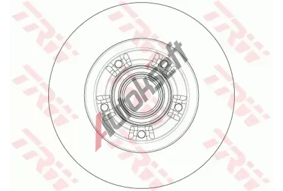 TRW Brzdov kotou s loiskem - 274 mm TRW DF6203BS, DF6203BS