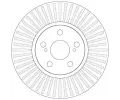 TRW Brzdov kotou - 275 mm TRW DF6234, DF6234