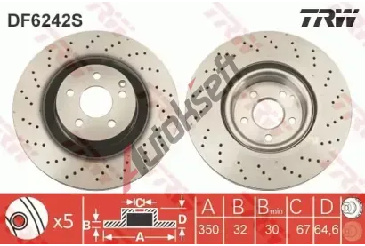 TRW Brzdov kotou - 350 mm TRW DF6242S, DF6242S