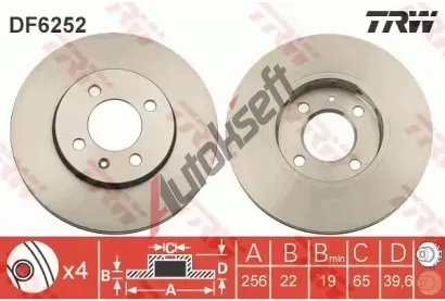 TRW Brzdov kotou - 256 mm TRW DF6252, DF6252
