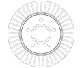 TRW Brzdov kotou - 302 mm TRW DF6253S, DF6253S