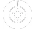 TRW Brzdov kotou - 321 mm TRW DF6260S, DF6260S