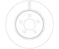 TRW Brzdov kotou - 302 mm TRW DF6264, DF6264