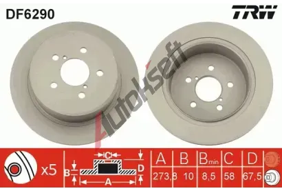 TRW Brzdov kotou - 274 mm TRW DF6290, DF6290