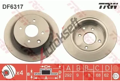TRW Brzdov kotou - 292 mm TRW DF6317, DF6317