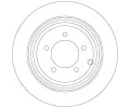 TRW Brzdov kotou - 302 mm TRW DF6326, DF6326