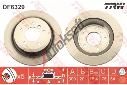 TRW Brzdov kotou - 300 mm TRW DF6329, DF6329