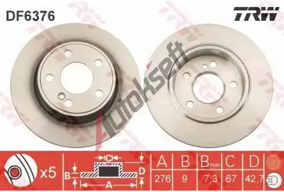TRW Brzdov kotou - 276 mm TRW DF6376, DF6376