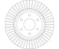 TRW Brzdov kotou - 296 mm TRW DF6416, DF6416