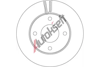 TRW Brzdový kotouč - 257 mm TRW DF6417, DF6417 TRW Brzdový kotouč - 257 mm TRW DF6417, DF6417