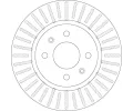 TRW Brzdový kotouč - 256 mm TRW DF6431, DF6431