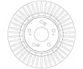 TRW Brzdov kotou - 296 mm TRW DF6432S, DF6432S