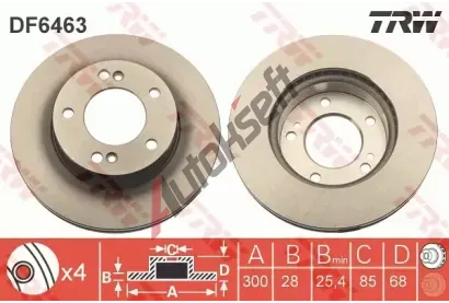 TRW Brzdov kotou - 300 mm TRW DF6463, DF6463