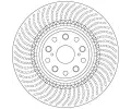 TRW Brzdov kotou - 357 mm TRW DF6488S, DF6488S