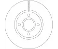 Brzdový kotouč TRW ‐ TRW DF6509  Brzdový kotouč TRW ‐ TRW DF6509
